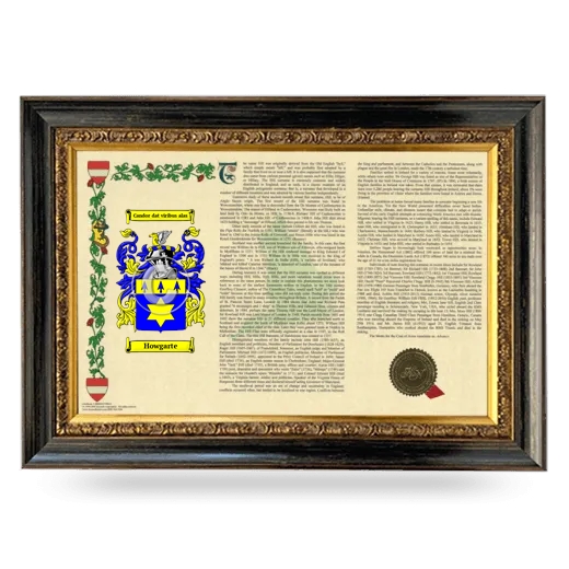 Howgarte Armorial Landscape Framed - Heirloom