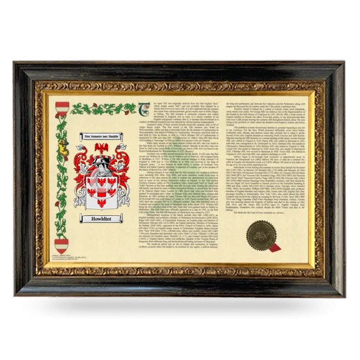 Howldint Armorial Landscape Framed - Heirloom