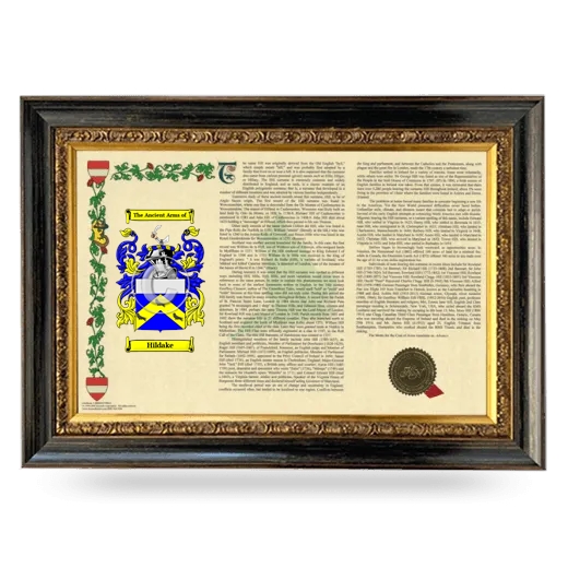 Hildake Armorial Landscape Framed - Heirloom