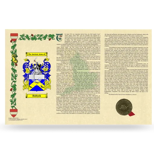 Holtyck Armorial History Landscape Style