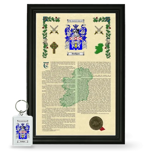 Hooligan Framed Armorial History and Keychain - Black