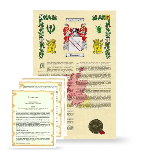 Honeymen Armorial History and Symbolism package