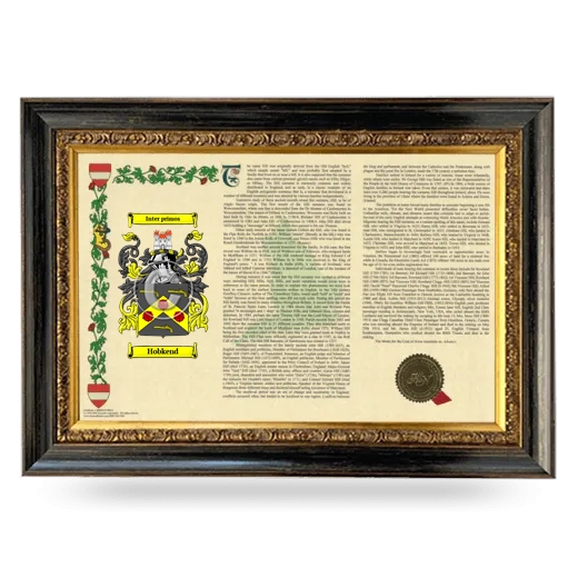 Hobkend Armorial Landscape Framed - Heirloom