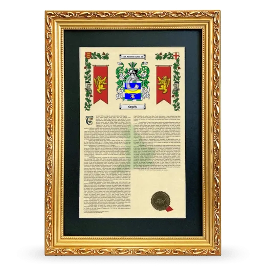 Orgely Deluxe Armorial Framed - Gold