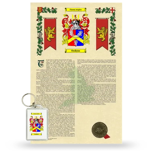 Osskyns Armorial History and Keychain Package