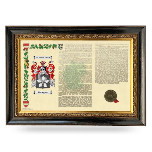 Hotingare Armorial Landscape Framed - Heirloom