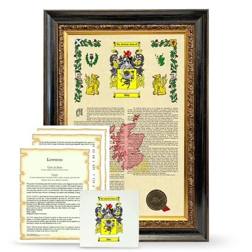 Hoy Framed Armorial, Symbolism and Large Tile - Heirloom