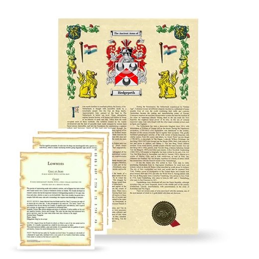 Hedgepeth Armorial History and Symbolism package