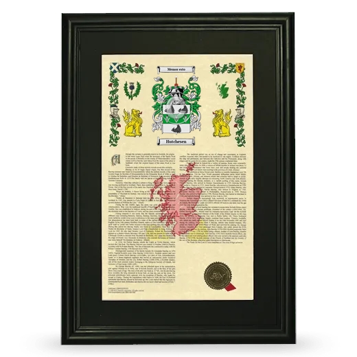 Hutchesen Deluxe Armorial Framed - Black