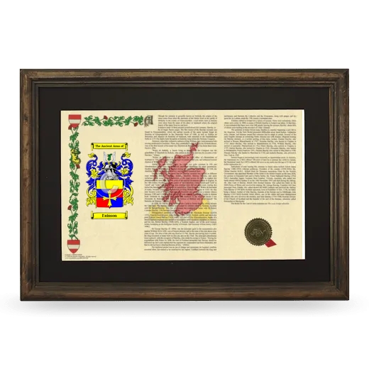 I'ainson Deluxe Armorial Landscape Framed - Brown