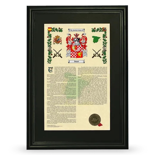 Duart Deluxe Armorial Framed - Black