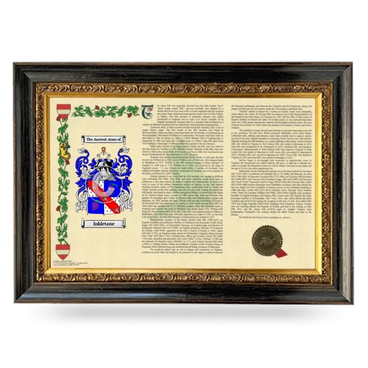 Inkletane Armorial Landscape Framed - Heirloom