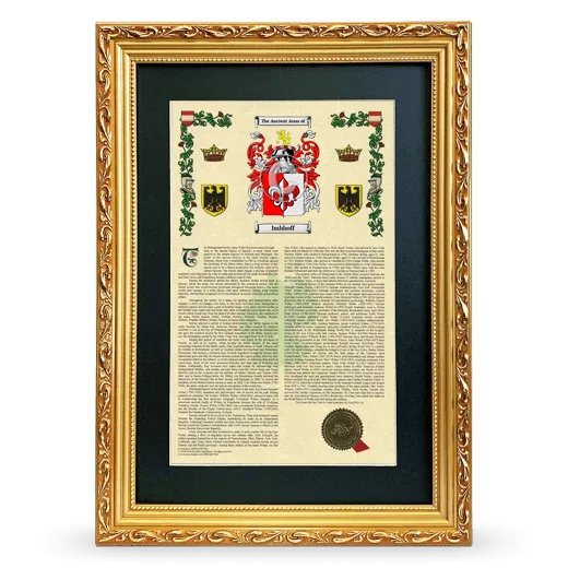 Imhhoff Deluxe Armorial Framed - Gold