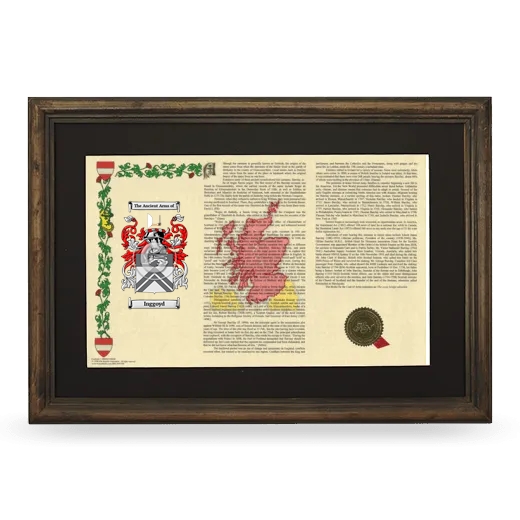 Inggoyd Deluxe Armorial Landscape Framed - Brown