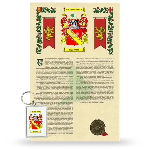 Inglebred Armorial History and Keychain Package