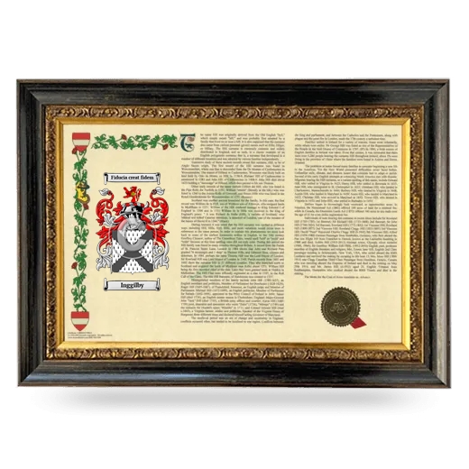 Inggilby Armorial Landscape Framed - Heirloom