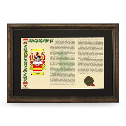 Ynkpant Deluxe Armorial Landscape Framed - Brown