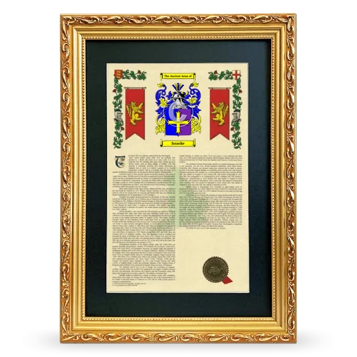 Issacke Deluxe Armorial Framed - Gold