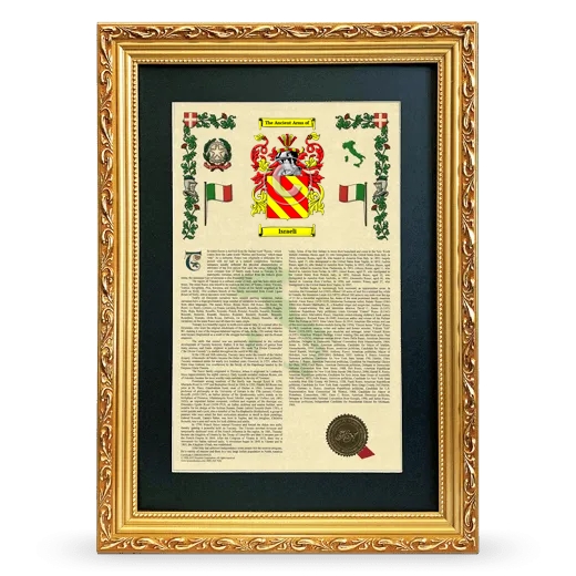 Israeli Deluxe Armorial Framed - Gold