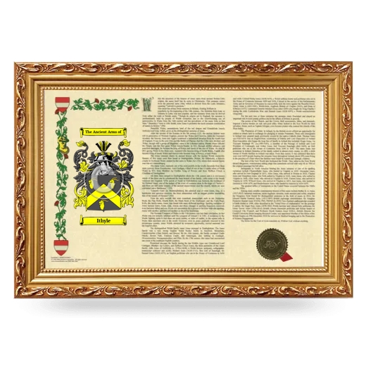 Ithyle Armorial Landscape Framed - Gold