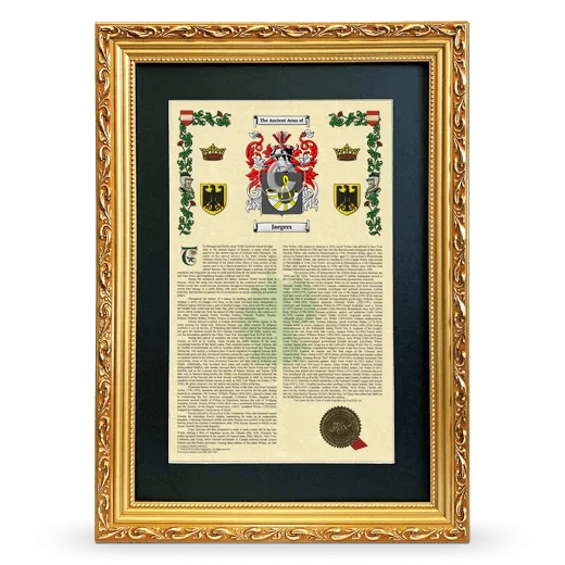 Jaegers Deluxe Armorial Framed - Gold