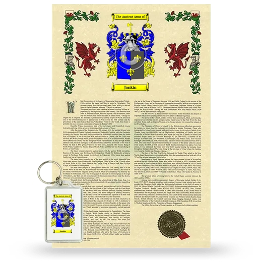 Jankin Armorial History and Keychain Package