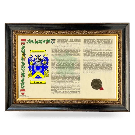 Jeannette Armorial Landscape Framed - Heirloom