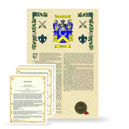 Jennette Armorial History and Symbolism package