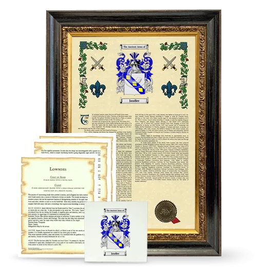 Jaudier Framed Armorial, Symbolism and Large Tile - Heirloom