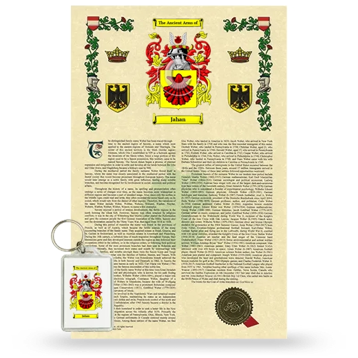 Jahan Armorial History and Keychain Package