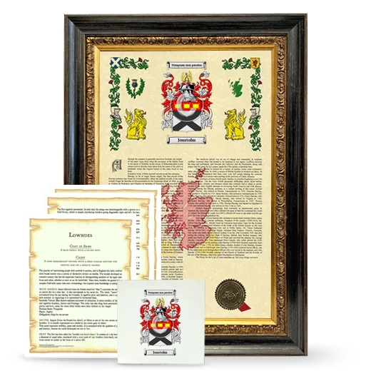 Jonstolm Framed Armorial, Symbolism and Large Tile - Heirloom