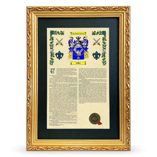 Jolliet Deluxe Armorial Framed - Gold