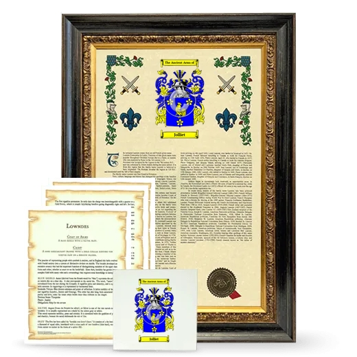 Jolliet Framed Armorial, Symbolism and Large Tile - Heirloom