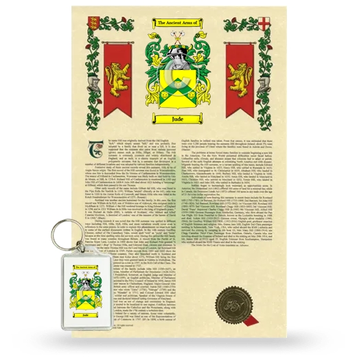 Jude Armorial History and Keychain Package