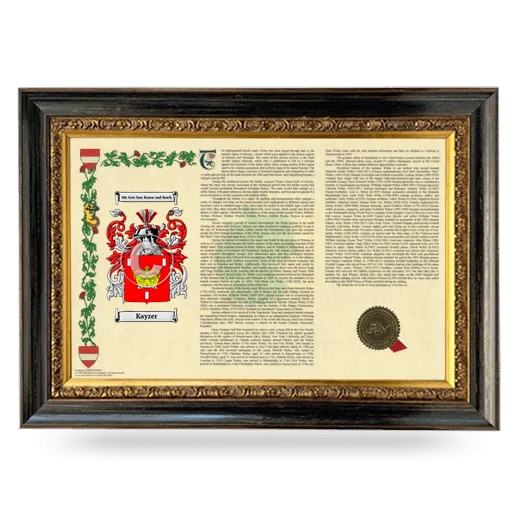 Kayzer Armorial Landscape Framed - Heirloom