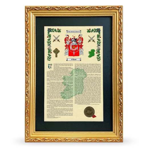 O'Kane Deluxe Armorial Framed - Gold