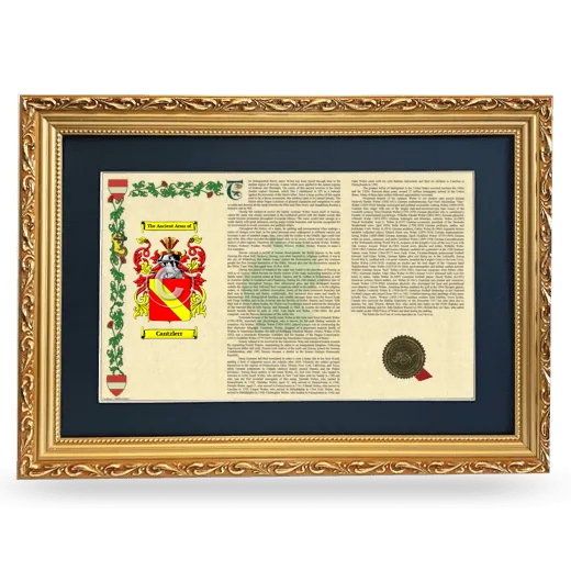 Cantzlerr Deluxe Armorial Landscape Framed - Gold