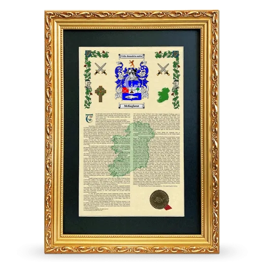 McKaghent Deluxe Armorial Framed - Gold