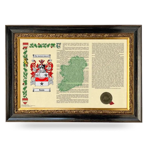 Kania Armorial Landscape Framed - Heirloom