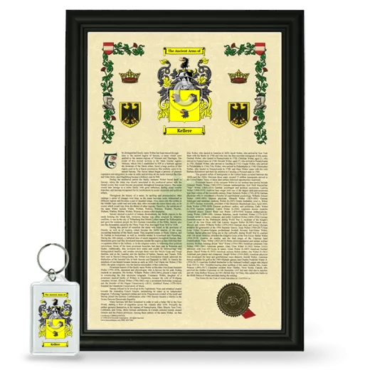 Kellere Framed Armorial History and Keychain - Black
