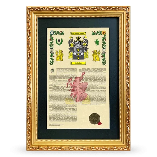 McCeller Deluxe Armorial Framed - Gold