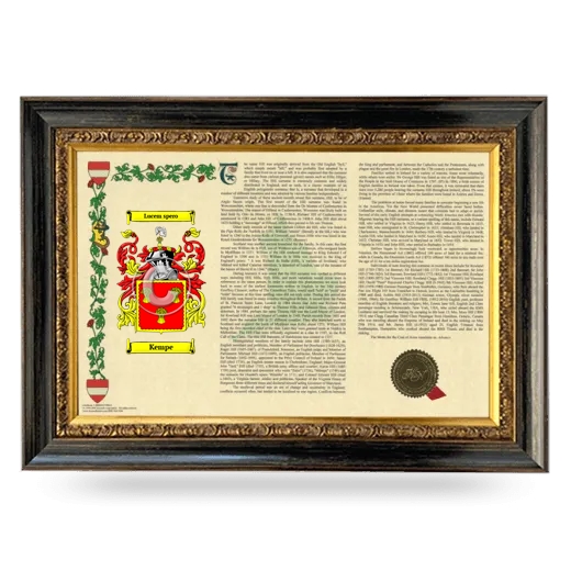 Kempe Armorial Landscape Framed - Heirloom