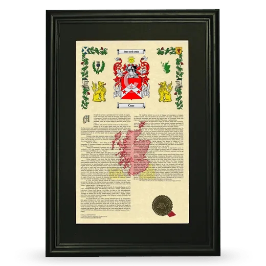 Curr Deluxe Armorial Framed - Black