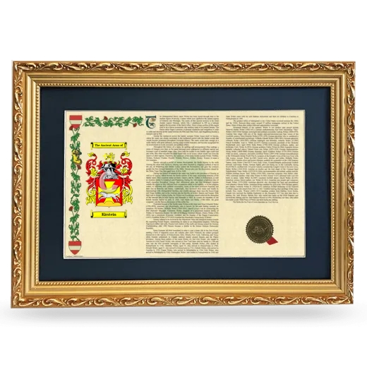Kirstein Deluxe Armorial Landscape Framed - Gold