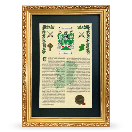 Karner Deluxe Armorial Framed - Gold