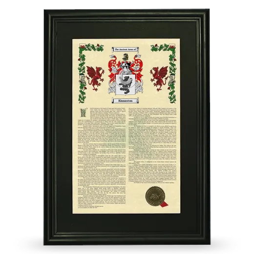 Kinnaston Deluxe Armorial Framed - Black