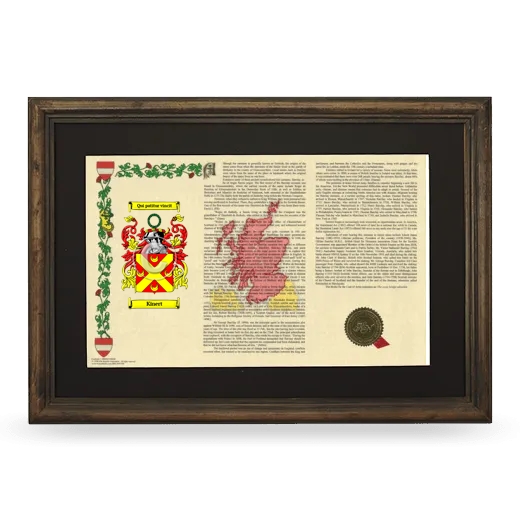 Kinert Deluxe Armorial Landscape Framed - Brown