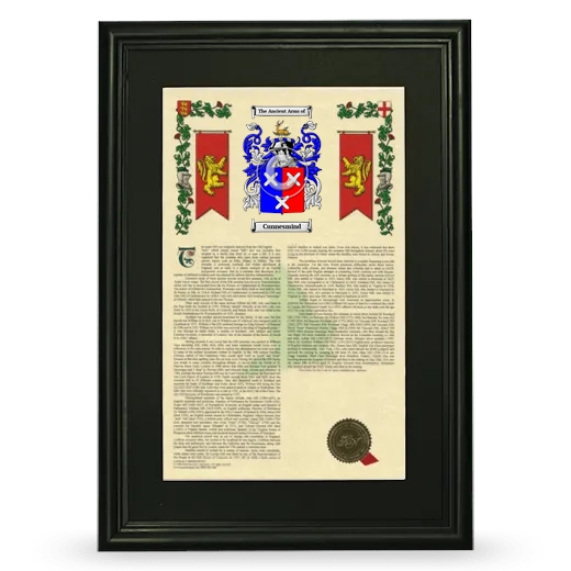 Cunnesmind Deluxe Armorial Framed - Black