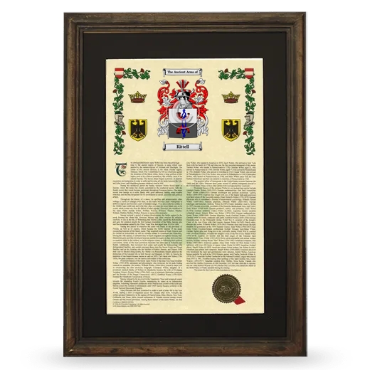 Kittell Deluxe Armorial Framed - Brown