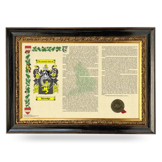 Kittredge Armorial Landscape Framed - Heirloom